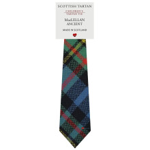 Boys All Wool Tie Woven And Made in Scotland in MacLellan Ancient Tartan
