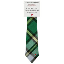 Boys All Wool Tie Woven And Made in Scotland in Cape Breton Canadian Tartan