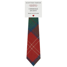 Boys All Wool Tie Woven And Made in Scotland in Chisholm Ancient Tartan