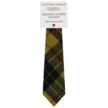 Boys All Wool Tie Woven And Made in Scotland in MacLeod of Lewis Ancient Tartan