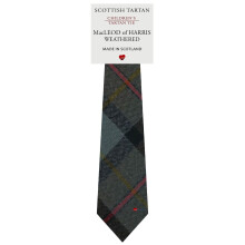 Boys All Wool Tie Woven And Made in Scotland in MacLeod of Harris Weathered Tartan