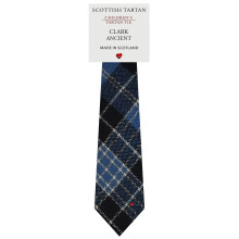 Boys All Wool Tie Woven And Made in Scotland in Clark Ancient Tartan