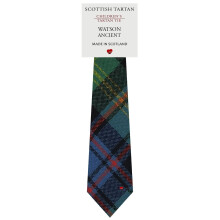 Boys All Wool Tie Woven And Made in Scotland in Watson Ancient Tartan
