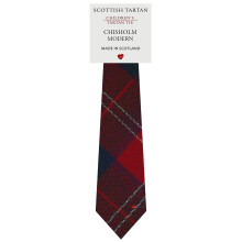Boys All Wool Tie Woven And Made in Scotland in Chisholm Modern Tartan