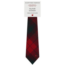 Boys All Wool Tie Woven And Made in Scotland in MacNab Modern Tartan