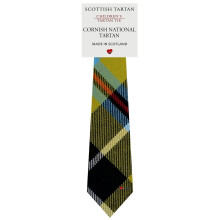 Boys All Wool Tie Woven And Made in Scotland in Cornish National Tartan