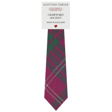 Boys All Wool Tie Woven And Made in Scotland in Crawford Ancient Tartan
