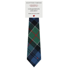 Boys All Wool Tie Woven And Made in Scotland in Colquhoun Ancient Tartan