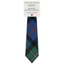 Boys All Wool Tie Woven And Made in Scotland in MacPhail Hunting Ancient Tartan