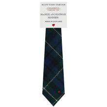 Boys All Wool Tie Woven And Made in Scotland in MacNeil of Colonsay Modern Tartan
