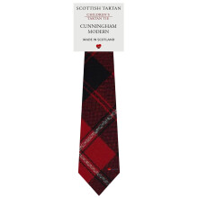 Boys All Wool Tie Woven And Made in Scotland in Cunningham Modern Tartan