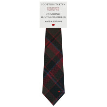Boys All Wool Tie Woven And Made in Scotland in Cumming Hunting Weathered Tartan