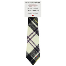 Boys All Wool Tie Woven And Made in Scotland in MacPherson Dress Modern Tartan