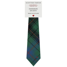 Boys All Wool Tie Woven And Made in Scotland in Davidson Ancient Tartan