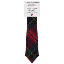 Boys All Wool Tie Woven And Made in Scotland in MacPherson Modern Tartan