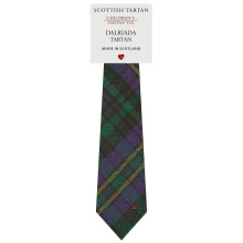 Boys All Wool Tie Woven And Made in Scotland in Dalriada District Tartan