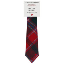 Boys All Wool Tie Woven And Made in Scotland in Dalziel Modern Tartan