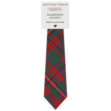 Boys All Wool Tie Woven And Made in Scotland in MacKinnon Ancient Tartan