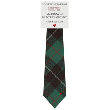 Boys All Wool Tie Woven And Made in Scotland in MacKinnon Hunting Ancient Tartan