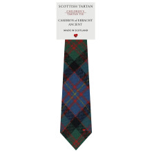 Boys All Wool Tie Woven And Made in Scotland in Cameron of Erracht Ancient Tartan