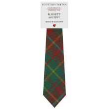 Boys All Wool Tie Woven And Made in Scotland in Burnett Ancient Tartan