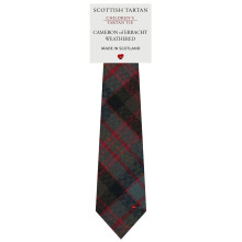 Boys All Wool Tie Woven And Made in Scotland in Cameron of Erracht Weathered Tartan