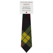 Boys All Wool Tie Woven And Made in Scotland in MacMillan Old Modern Tartan