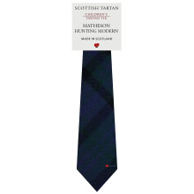 Boys All Wool Tie Woven And Made in Scotland in Matheson Hunting Modern Tartan