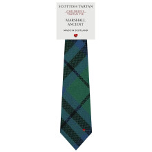 Boys All Wool Tie Woven And Made in Scotland in Marshall Ancient Tartan