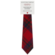 Boys All Wool Tie Woven And Made in Scotland in Matheson Modern Tartan