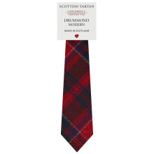 Boys All Wool Tie Woven And Made in Scotland in Drummond Modern Tartan