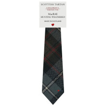 Boys All Wool Tie Woven And Made in Scotland in MacRae Hunting Weathered Tartan