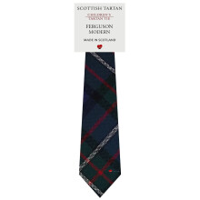 Boys All Wool Tie Woven And Made in Scotland in Ferguson Modern Tartan