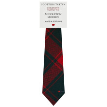 Boys All Wool Tie Woven And Made in Scotland in Middleton Modern Tartan