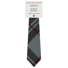 Boys All Wool Tie Woven And Made in Scotland in Moffat Modern Tartan