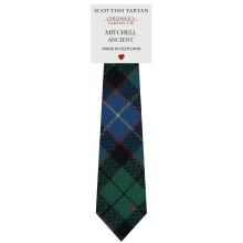 Boys All Wool Tie Woven And Made in Scotland in Mitchell Ancient Tartan