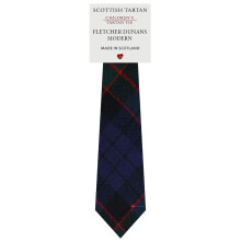 Boys All Wool Tie Woven And Made in Scotland in Fletcher of Dunans Tartan