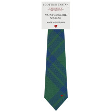 Boys All Wool Tie Woven And Made in Scotland in Montgomerie Ancient Tartan