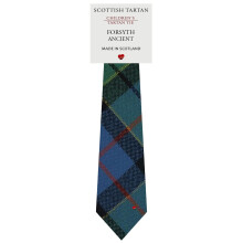 Boys All Wool Tie Woven And Made in Scotland in Forsyth Ancient Tartan