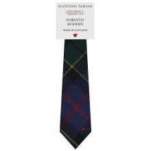 Boys All Wool Tie Woven And Made in Scotland in Forsyth Modern Tartan