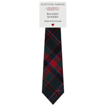 Boys All Wool Tie Woven And Made in Scotland in Buchan Modern Tartan