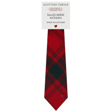 Boys All Wool Tie Woven And Made in Scotland in MacQuarrie Modern Tartan