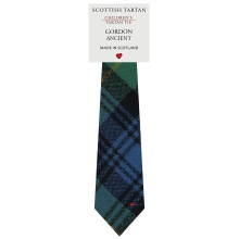 Boys All Wool Tie Woven And Made in Scotland in Gordon Ancient Tartan