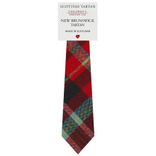 Boys All Wool Tie Woven And Made in Scotland in New Brunswick Canadian Tartan