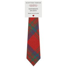 Boys All Wool Tie Woven And Made in Scotland in Matheson Ancient Tartan