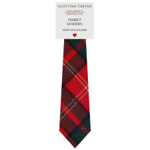 Boys All Wool Tie Woven And Made in Scotland in Nisbet Modern Tartan