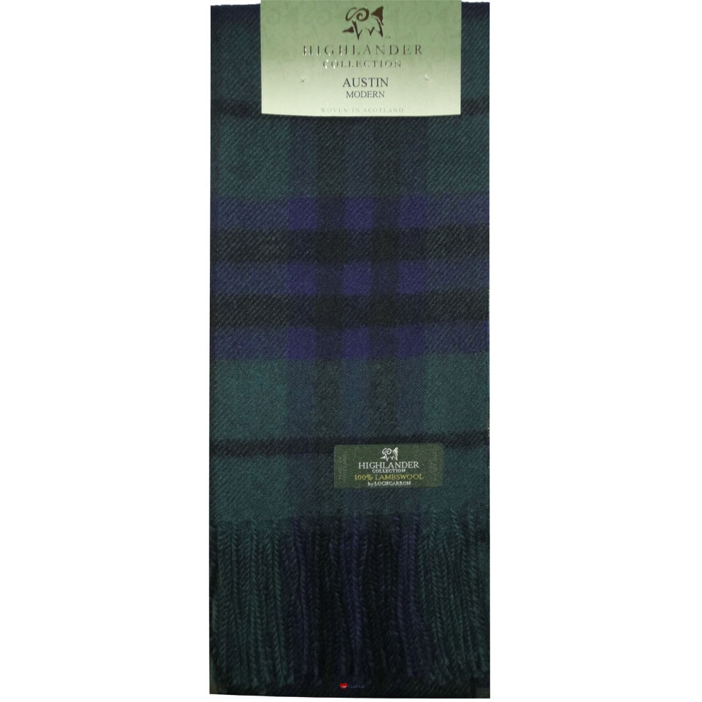 Austin Modern Tartan Scarf Lambswool-image-OPC-P79FRV7-NEW