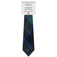 Boys All Wool Tie Woven And Made in Scotland in Grampian District Tartan