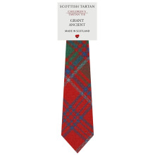 Boys All Wool Tie Woven And Made in Scotland in Grant Ancient Tartan