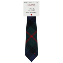 Boys All Wool Tie Woven And Made in Scotland in Gunn Modern Tartan